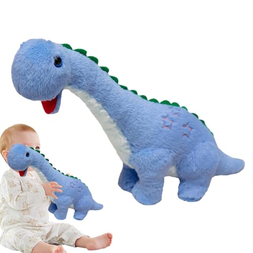 Hjatirace Cute Soft Light up Dinosaur Doll, Cartoon Animal Doll Toy, Exquisite Comfortable Plush Figure Dinosaur, Light Up Dinosaur Doll, Cartoon Animal Toy, Easy to Use, Portable for Childrens von Hjatirace