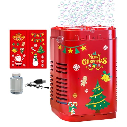 Electric Bubble Machine, Firework Automatic Bubble Blower, Christmas Bubble Blower Machine, Reusable Bubble Machine Toys, Automatic Firework Bubble Blower, Easy To Use, Portable for Christmas New Year von Hjatirace