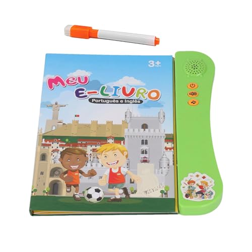 English Learning Talking Book, Preschool Talking Sound English Book, English Letters Words Learning Book, Toddle Toys Standard English, Talking Flash Cards Sensory Toys, Easy To Use, Portable for Kids von Hjatirace