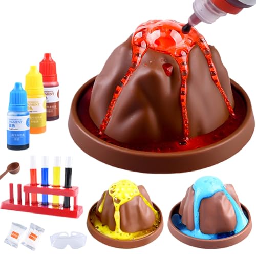 Erupting Volcano Science Kit, Educational Science Toys, Children Experiment Kit, Funny Learning Toys, Interactive Science Toys, Easy to Use, Portable for Enhances Fine Motor Skills von Hjatirace