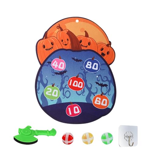 Hjatirace Adhesive Balls Target Board Game, Throw Ball Game, Targeting Ball Game, Festive Fun Ball Toy, Targeting Ball Game, Interactive Halloween-Themed Throw Ball Toy for Family Game von Hjatirace