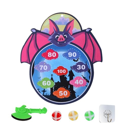 Hjatirace Adhesive Balls Target Board Game, Throw Ball Game, Targeting Ball Game, Festive Fun Ball Toy, Targeting Ball Game, Interactive Halloween-Themed Throw Ball Toy for Family Game von Hjatirace