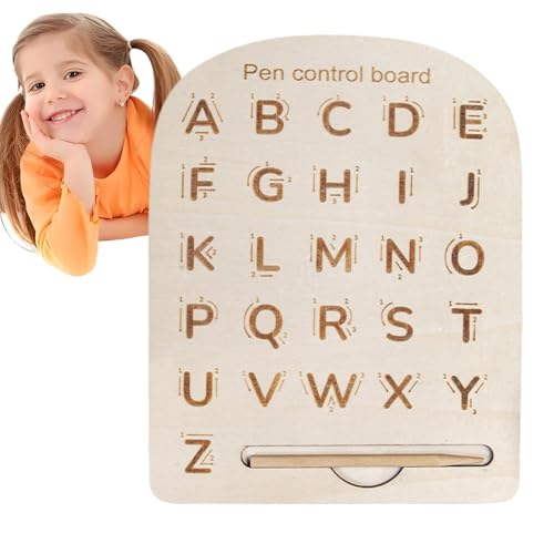 Hjatirace Alphabet-Zeichentafel, Vorschul-Lernaktivitäten, Alphabet-Lernaktivitätstafel, 8,86 x 7,09 x 2,36 Zoll, einfach zu bedienen, tragbar für Kinder ab 3 Jahren von Hjatirace