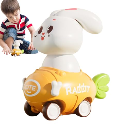 Hjatirace Car Toys, Friction Rabbit Car Toys, Friction Powered Vehicles Shockproof Inertia Car Pull Car, Shockproof Inertia Powered Vehicle, Pull Back, Easy to Use, Portable for Boys Girls von Hjatirace