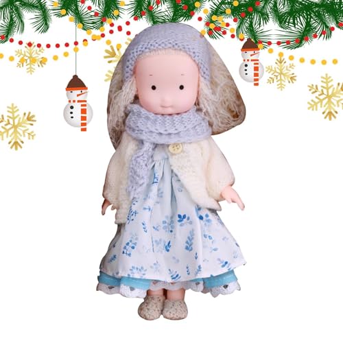 Hjatirace Cute Rag Doll Collectible Toy, Huggable Toy Fall Theme Doll, Small Dolls Dress Accessories, Adorable Fall Theme Rag Doll, Perfect Collectible Toy, Easy to Use, Portable for Christmas von Hjatirace