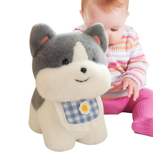 Hjatirace Dog Plush Dolls, Stuffed Animal Dog Plush Toy, Exquisite Plush Pillows, Plushies Pillow Toy, Cute Stuffed Animal Dog Plush Toy, Easy to Use, Portable for Children Family von Hjatirace