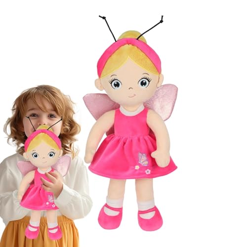 Hjatirace Fairy Doll Girls, Plush Dolls Vivid Fairy Figure Stuffed, Huggable Throw Pillow Children's, Playmates Pretend Play Doll, Cute Decorative Fairy Doll, Easy to Use, Portable for Desk Sofa Bed von Hjatirace