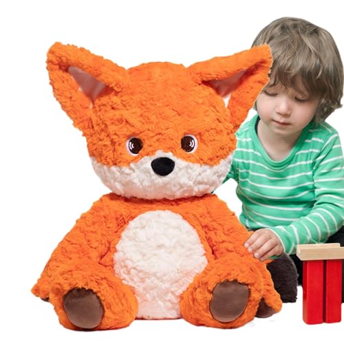 Hjatirace Fox Stuffed Animal, 17.7 Inch Cuddle Plush Pillow, Fox Stuffed Animal Plush Toy, Adorable Stuffed Fox Plush Toy, Cute Fox Stuffed Animal Toy, Easy to Use, Portable for Kids von Hjatirace