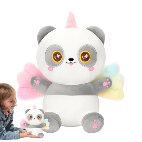 Hjatirace Panda Stuffed Animal, 9.84 in Cartoon Stuffed Cat Plush, Cute Animal Pillow Children Sleeping Comfort Doll, Stuffed Cushion Toys, Soft Stuffed Cushion Toy, Easy to Use, Portable for Kids von Hjatirace