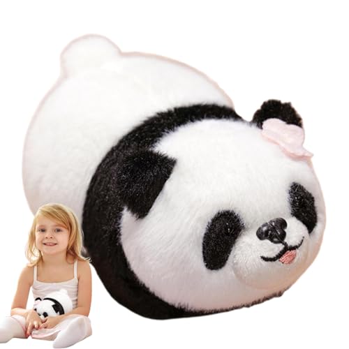 Hjatirace Plush Panda Doll, Washable Plush Doll Stuffed, Simulation Panda Pillow Plush, Animal Plushies Toys, Ideal Panda Rag First Doll, Easy to Use, Portable for Kids Adults von Hjatirace