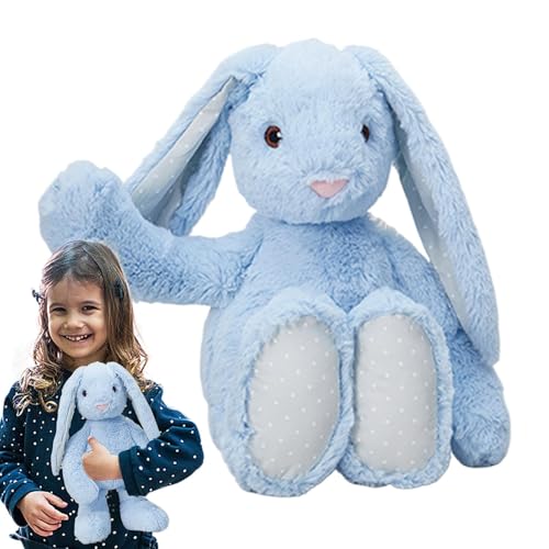 Hjatirace Rabbit Stuffed Animal, Huggable Stuffed Lop Eared Rabbit Pillow Doll, Plushies Hugging Animal Toy, Cute Lop Eared Bunny Plush Toy, Adorable Soft Animal Doll, Easy to Use, Portable for Couch von Hjatirace