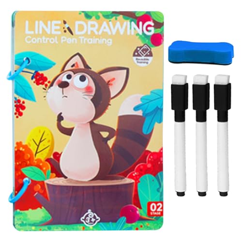 Hjatirace Scribble Schreibübungs-Karten | Wiederverwendbare Stiftführungs-Übungskarten | Schreibübungs-Set mit Spaßfaktor für Vorschulkinder & Schüler Hjatirace Scribble Schreibübungs-Karten | Wiederverwendbare Stiftführungs-Übungskarten | Schreibübungs-Set mit Spaßfaktor für Vorschulkinder & Schüler von Hjatirace