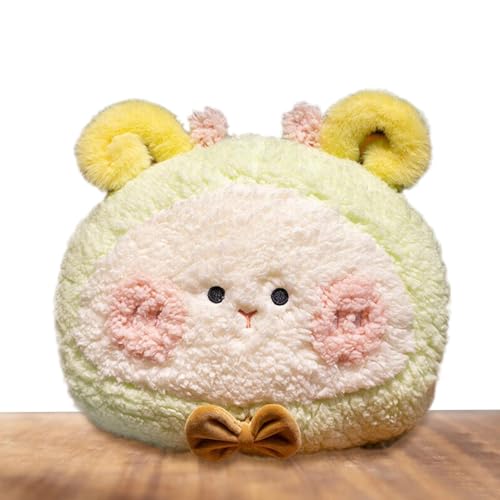 Hjatirace Sheep Plush Throw Pillow, Stuffed Avocado Sheep Plush Pillow, Cute Appearance Sheep Stuffed Animal, Baby Toddler Sleep Aid, Sweet Shush Dreamers, Easy to Use, Portable for Balcony von Hjatirace