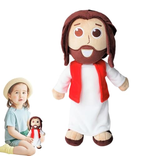 Hjatirace Soft Bible Plush Talking Jesus Doll, Jesus Stuffed Animal, Bible Toys Confirmation, Perfect Bible Toy, Jesus Plush Christening, Easy to Use, Portable for Confirmation New Year von Hjatirace