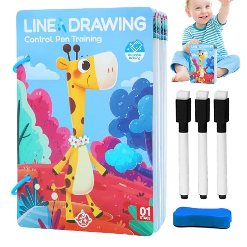 Hjatirace Stiftkontrolle Kartenspiel,Lernspiel zur Stiftführung & Frühförderung | Interaktive Schreibübungen für Kindergartenkinder Mädchen & Schüler mit Lernheft Hjatirace Stiftkontrolle Kartenspiel,Lernspiel zur Stiftführung & Frühförderung | Interaktive Schreibübungen für Kindergartenkinder Mädchen & Schüler mit Lernheft von Hjatirace