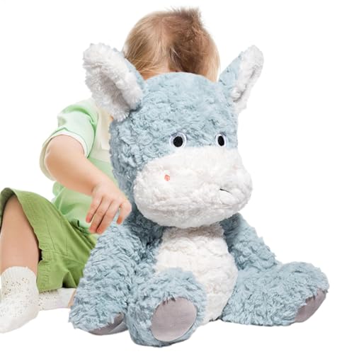 Hjatirace Stuffed Animals Cartoon Donkey Doll, Soft Animal Donkey Plush Toys, Donkey Doll 18.1 Inch, Cuddly Stuffed Animal Pillow, Perfect Plush Toy, Easy to Use, Portable for Kids Adults Girls Boys von Hjatirace