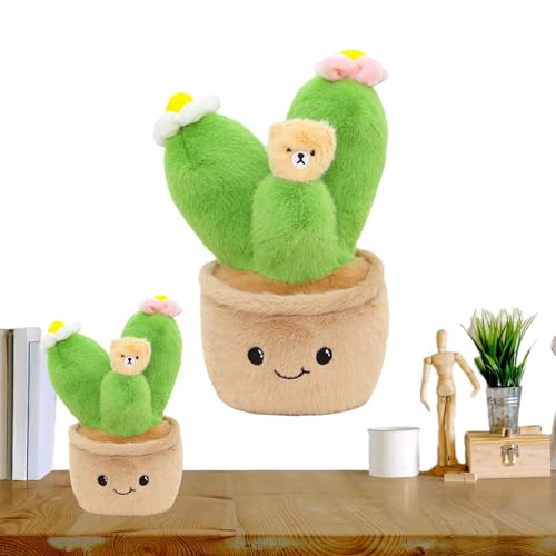 Hjatirace Stuffed Potted Plants Plush Doll, Plants Succulent Toy Pillow, Succulent Plush Cute Toy, Soft Plants Stuffies Toys, Potted Plants Doll Cute, Easy to Use, Portable for Family Friends von Hjatirace