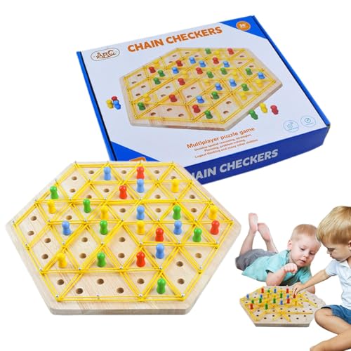 Kettendreiecksschach, Gebietseroberungsspiel, Strategie-Puzzlespiel, Kettenschach-Desktop-Puzzle, interaktives Dreiecksstrategiespiel, interaktives Kettendreiecksschach für Kinder und Erwachsene von Hjatirace