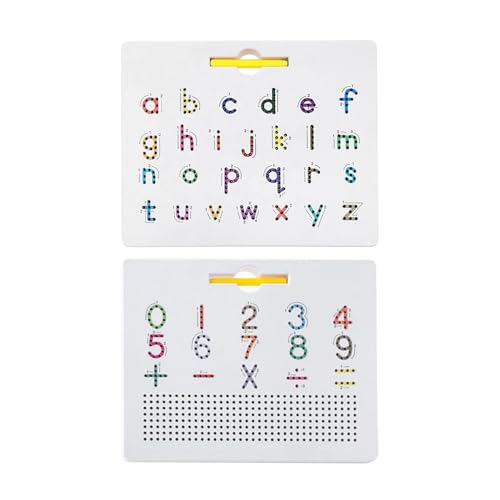 Magnetic Alphabet Tracing Board, Learning Writing Playboard, Double Sided Magnet Tracing Board, Educational Magnetic Alphabet Letter, Learning Letters Drawing Board, Easy to Use, Portable for Kids von Hjatirace