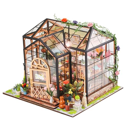 Miniaturhaus -Kit, Bedienungsanleitung, 20x20x18 cm, D Iy Holz Gewächshaus, Holzhandwerkshaus, Kreativer Fertigkeitsbauer, Für Erwachsene, Projekt, Raum Miniaturhaus -Kit, Bedienungsanleitung, 20x20x18 cm, D Iy Holz Gewächshaus, Holzhandwerkshaus, Kreativer Fertigkeitsbauer, Für Erwachsene, Projekt, Raum von Hjatirace