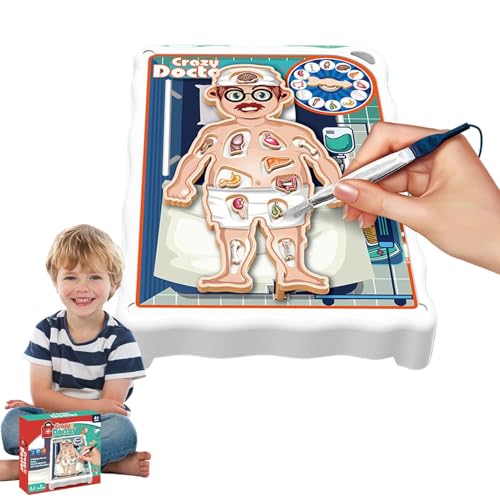 Parties Board Game, Strategy Table Game, Interactive Desktop Board Game, Tweezers Fun Game Pieces, Includes Tweezers Exciting Game Pieces, Easy to Use, Portable for Home Parties Traveling School von Hjatirace