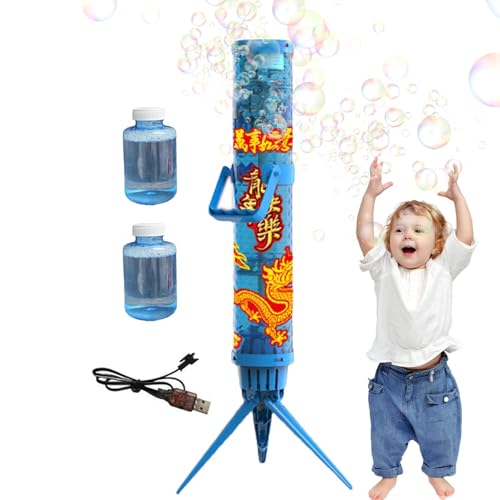 Pyrotechnics Bubble Machine, Pyrotechnics Bubble Machine Rechargeable, Children Outdoor Play Toy, Bubble Blower Automatic, Esay to Use, Portable for Birthday Wedding von Hjatirace