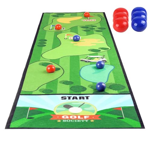 Hlagmix Brettspiel für Kinder, Tischspiele,Lernbrettspiel mit 6 Bällen | Interaktives Lernstrategiespiel, 39,3 x 11,4 Zoll große Matte für Kinder und Erwachsene von Hlagmix