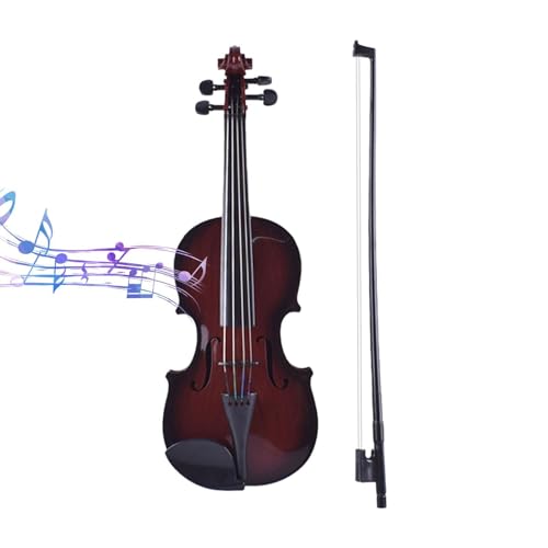 Hlagmix Geigenspielzeug für Anfänger, Simulationsgeigenspielzeug | Violinmusikinstrument mit verstellbaren Saiten - Geigen-Musikinstrument-Bildungsspielzeug, simuliertes Musikspielzeug für Mädchen und von Hlagmix