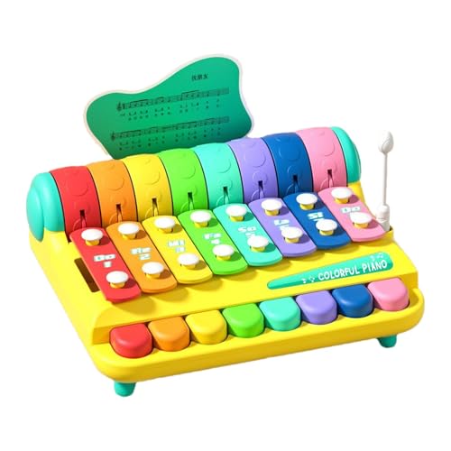 Hlagmix Kinder-Xylophon, Musikspielzeug für Kinder - Interaktives Musikspielzeug, Handklopfklavier - Frühes Lernen, pädagogische Klaviertastatur, Lernspielzeug-Musikinstrumente für Kinder im von Hlagmix