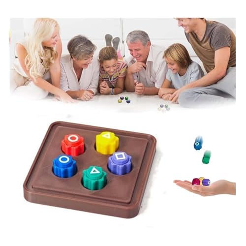 Hliloy Traditionelles koreanisches Spielspiel, Gonggi Jack Stein-Kieselstein-Set mit rundem Etui, Squid Gonggi-Set, traditionelles koreanisches Spielspiel, traditionelles koreanisches von Hliloy