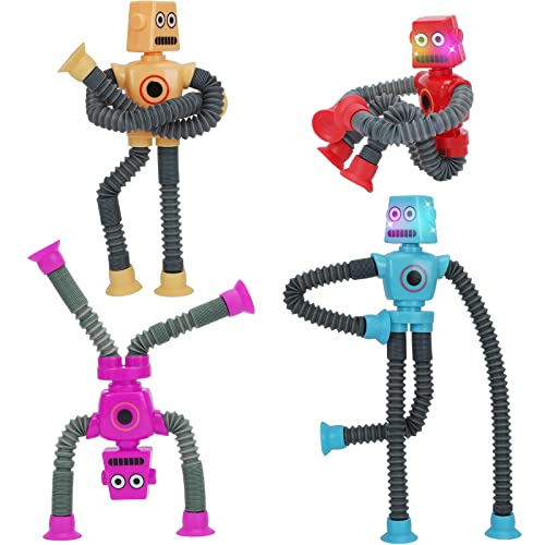Roboter Pop Tubes, Fidget Tubes Sensory Toys Pack, Kleinkind Sensory Toys Imaginative Play von Hlzds