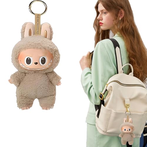 Hmdylyh Labubu Puppe,Labubu Popmart Monster Keychain,16CM Labubu Plush Keychain,Labubu Plüsch Schlüsselanhänger,Labubu Plüsch Anhänger,Labubu Plush Doll,Geschenke für Jungen und Mädchen von Hmdylyh