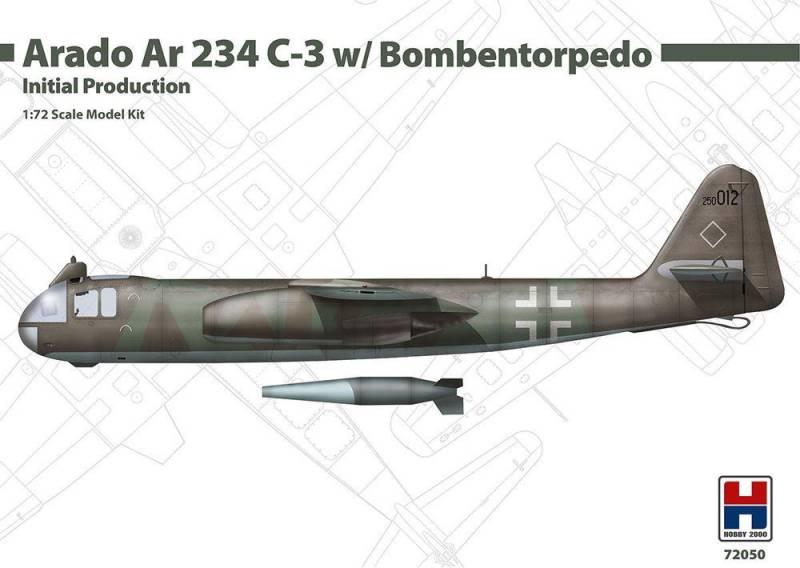 Arado Ar 234 C-3 w/ Bombentorpedo Initial Production von Hobby 2000