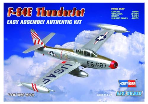 Hobby Boss 80246 Modellbausatz American F-84E 'Thunderjet' von Hobby Boss