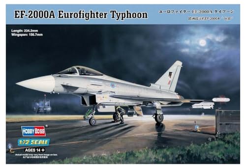 Hobby Boss 80264 Modellbausatz EF-2000A Eurofighter Typhoon, Mittel Hobby Boss 80264 Modellbausatz EF-2000A Eurofighter Typhoon, Mittel von Hobby Boss