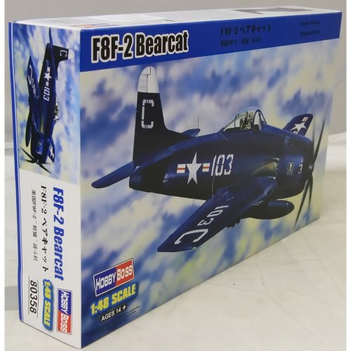 Hobby Boss 80358 Modellbausatz F8F-2 Bearcat, Navy Blue von Hobby Boss