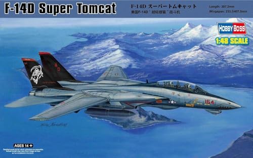 Hobby Boss 80368 Modellbausatz F-14D Super Tomcat, Rot von Hobby Boss