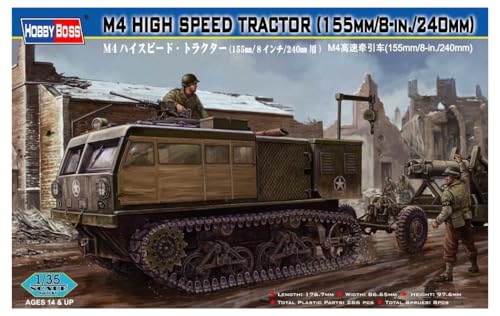 Hobby Boss 82408 Modellbausatz M4 High Speed Tractor(155mm/8-in./240mm) von Hobby Boss