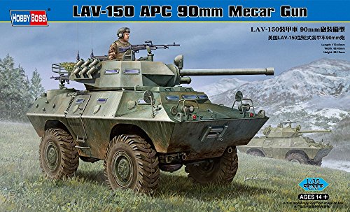 Hobby Boss 82421 Modellbausatz LAV-150 APC 90mm Mecar Gun von Hobby Boss