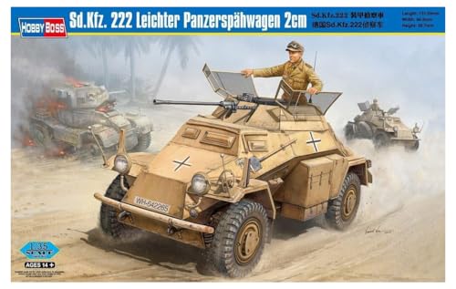 Hobby Boss 82442 Modellbausatz Sd.Kfz. 222 Leichter Panzerspahwagen 2cm von Hobby Boss