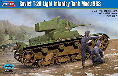 Hobby Boss 82495 Modellbausatz Soviet T-26 Light Infantry Tank Mod.1933 von Hobby Boss