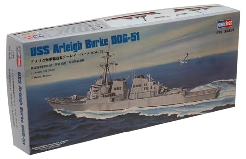 Hobby Boss 83409 Modellbausatz USS Arleigh Burke DDG-51, Mittel, Navy Blue von Hobby Boss