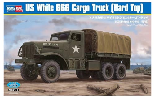 Hobby Boss 83801 Modellbausatz US White 666 Cargo (Hard Top) von Hobby Boss