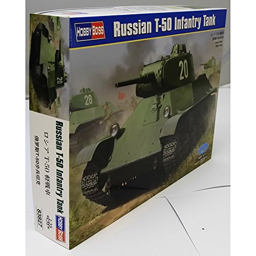 Hobby Boss HY83827 - Modellbausatz Russian T-50 Infantry Tank, Mehrfarbig von Hobby Boss