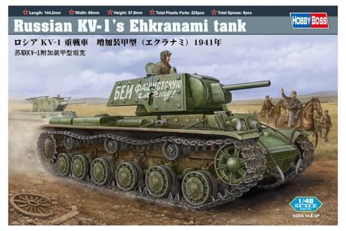 Hobby Boss 84811 Modellbausatz Russian KV -1'S Ehkranami tank von Hobby Boss