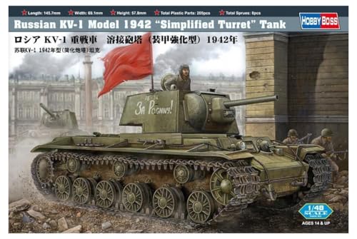 Hobby Boss 84812 Modellbausatz Russian KV-1 1942 Simplified Turret tank von Hobby Boss