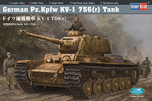 Hobby Boss 84818 Modellbausatz German Pz.Kpfw KV-1 756( r ) tank von Hobby Boss