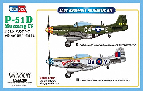 Hobby Boss 85802 Modellbausatz P-51D Mustang IV Fighter von Hobby Boss