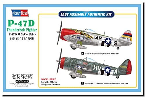 Hobby Boss 85804 Modellbausatz P-47D Thunderbolt Fighter von Hobby Boss