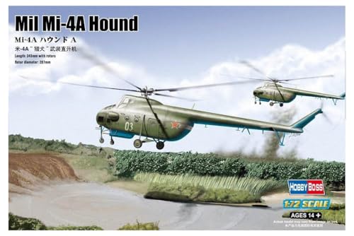 Hobby Boss 87226 Modellbausatz Mil Mi-4A Hound A von Hobby Boss